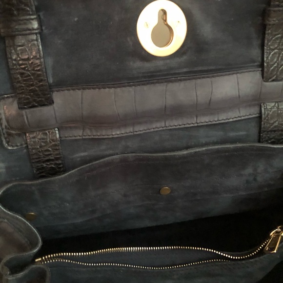 YSL muse two croc embossed nubuck bag - Picture 8 of 13